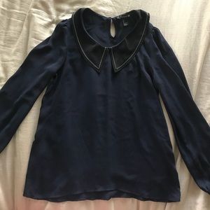 Long sleeve Peter Pan blouse
